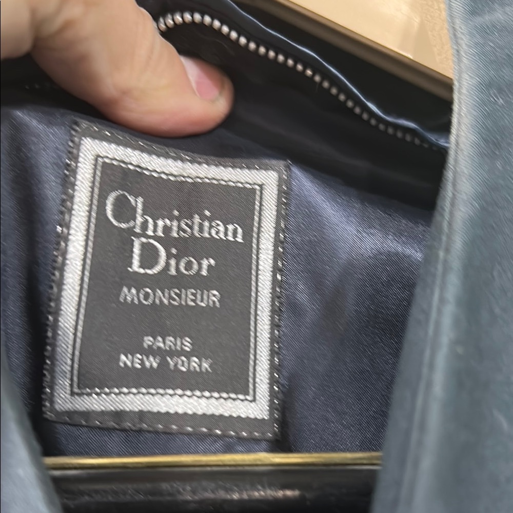 Dior Monsieur Men's Blue Trench Coat - Picture 4 of 8